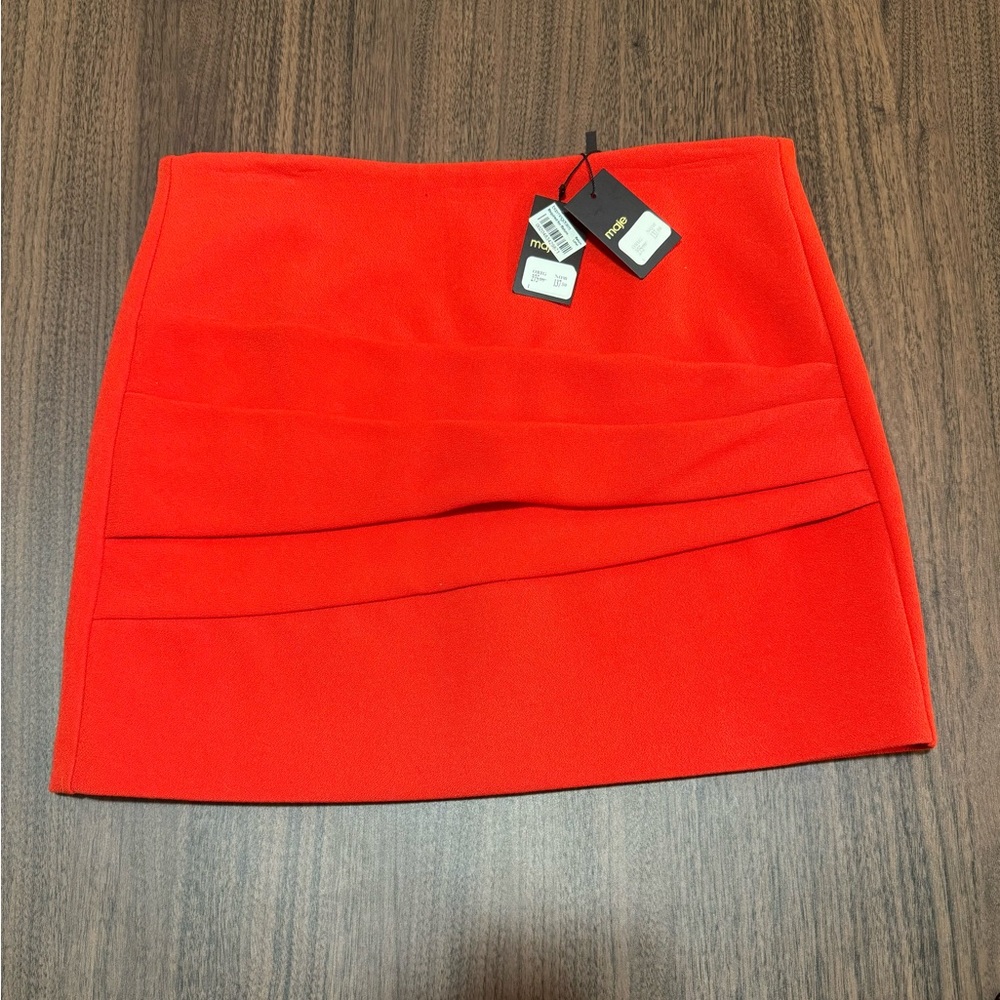 Maje Women Red Short Mini Skirt Size 36